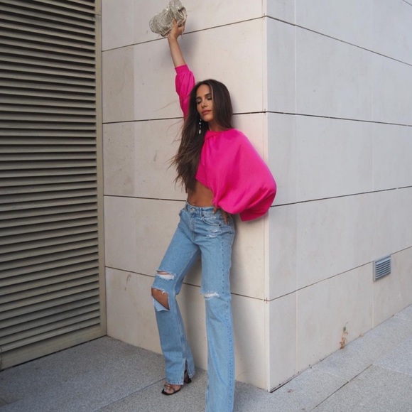 Zara puff sleeve top - Picture 5 of 16